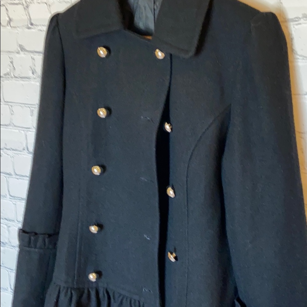 Women’s Black Pea Coat - Picture 5 of 6